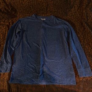 The Children's Place Long Sleeve Blue Henley Tee